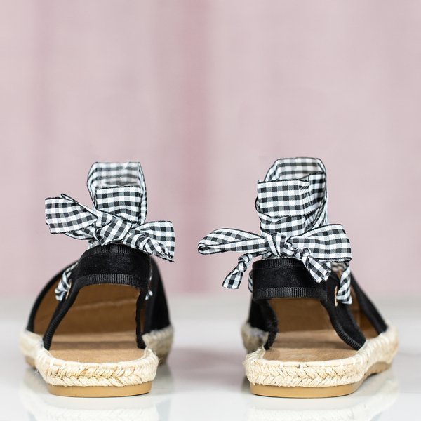 Черные эспадрильи с открытым каблуком Papavero - Обувь