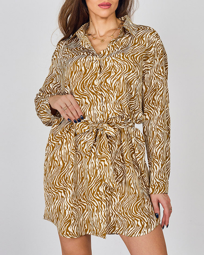 Royalfashion women's mini dress in a'la zebra pattern
