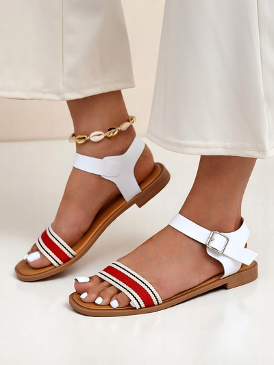 Royalfashion Sieviešu sandales ar plakanu zoli Naya