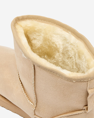 Royalfashion Women's boots a'la snow boots in beige Regodo