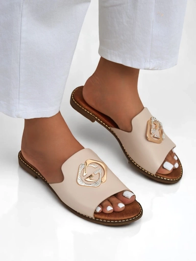 Royalfashion Ženske ravne natikače Goldie Spark