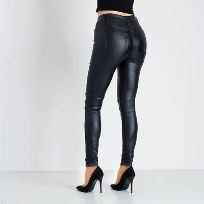 Ladies 'Black Glitter Trousers - Clothing