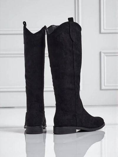 Women's Eco-Suede Heeled Boots Zamerre