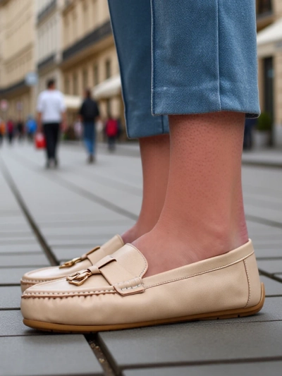 Royalfashion Matte women's moccasins Timmone