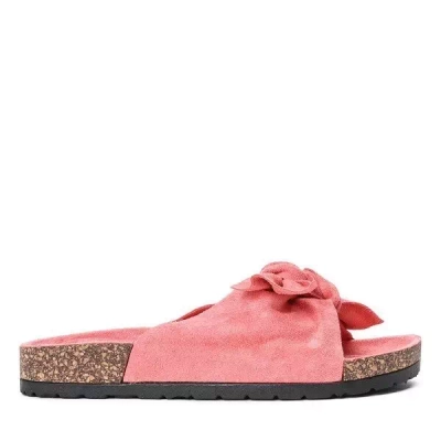 OUTLET Шлепанцы розового цвета с бантом Summer Blow - Обувь