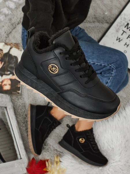 Royalfashion Warmed women's sneakers with fur Casot