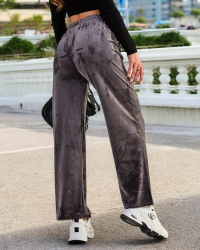 Royalfashion Sieviešu treniņbikses a'la velūrs