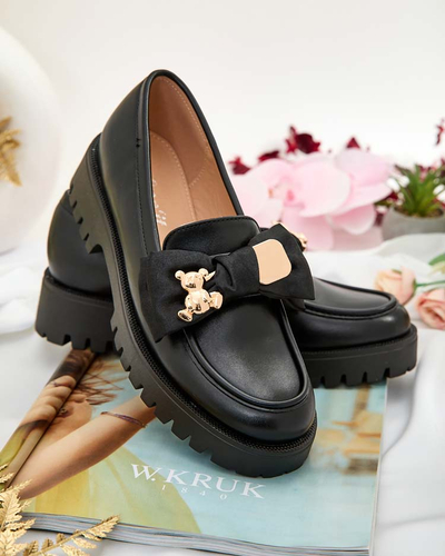 Royalfashion Женские мокасины с бантом Mantarme