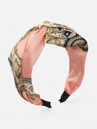 Royalfashion Women's Scarf-Style Headband with Elegant Print