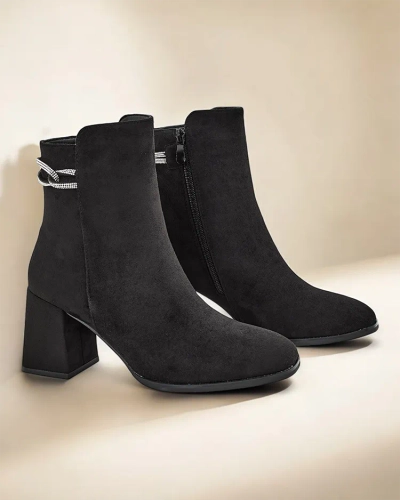 Royalfashion Women's ankle boots on a post Losite
