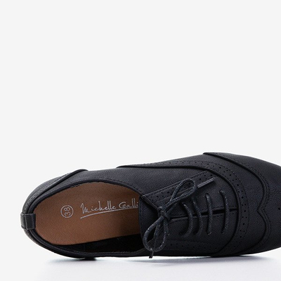 Women's black Gresian openwork shoes - Footwear