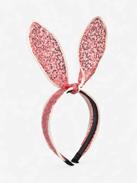 Royalfashion Children's headband with rabbit ears and sequins