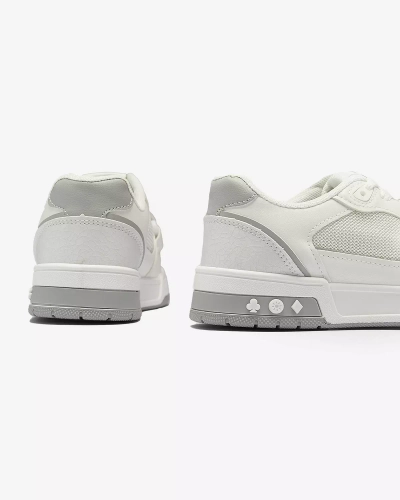 Women's sports sneakers in white-gray color Xirrat- Footwear