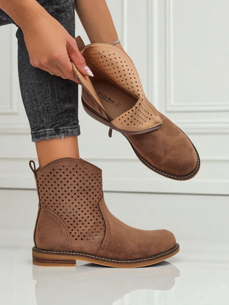 Royalfashion Women's Openwork Ankle Boots Toffas