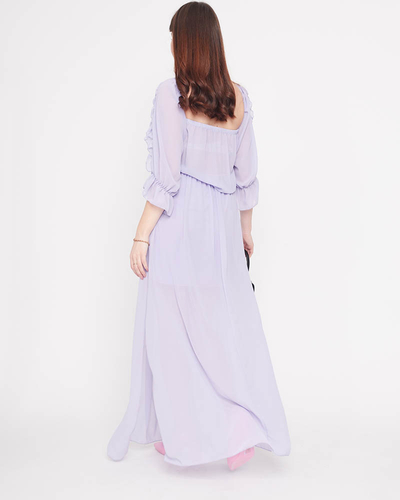 Women's purple Spanish maxi dress - Clothing