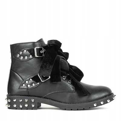 Black women's studded baggers - Footwear