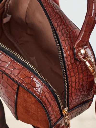 Small women's handbag made of lacquered eco-leather Lunar Space