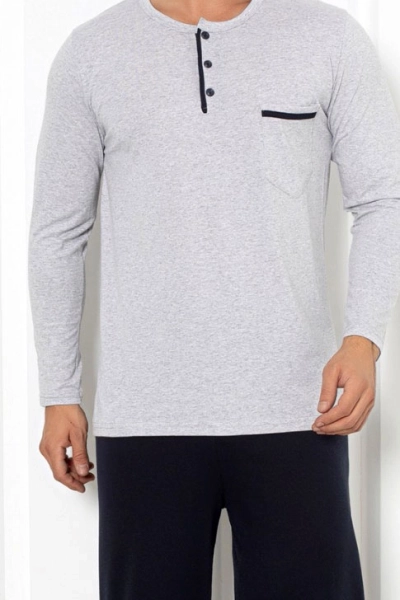 Royalfashion Men's cotton pajama with pocket