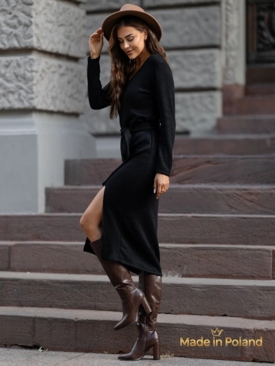 Viscose Women's Midi Sweater Dress