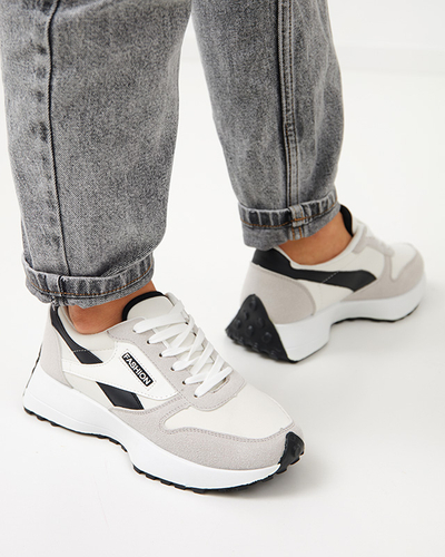 White-gray women's sports shoes Berinn - Footwear