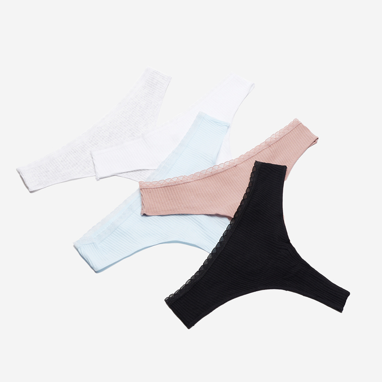 Women's thong panties set 5/pack - Underwear