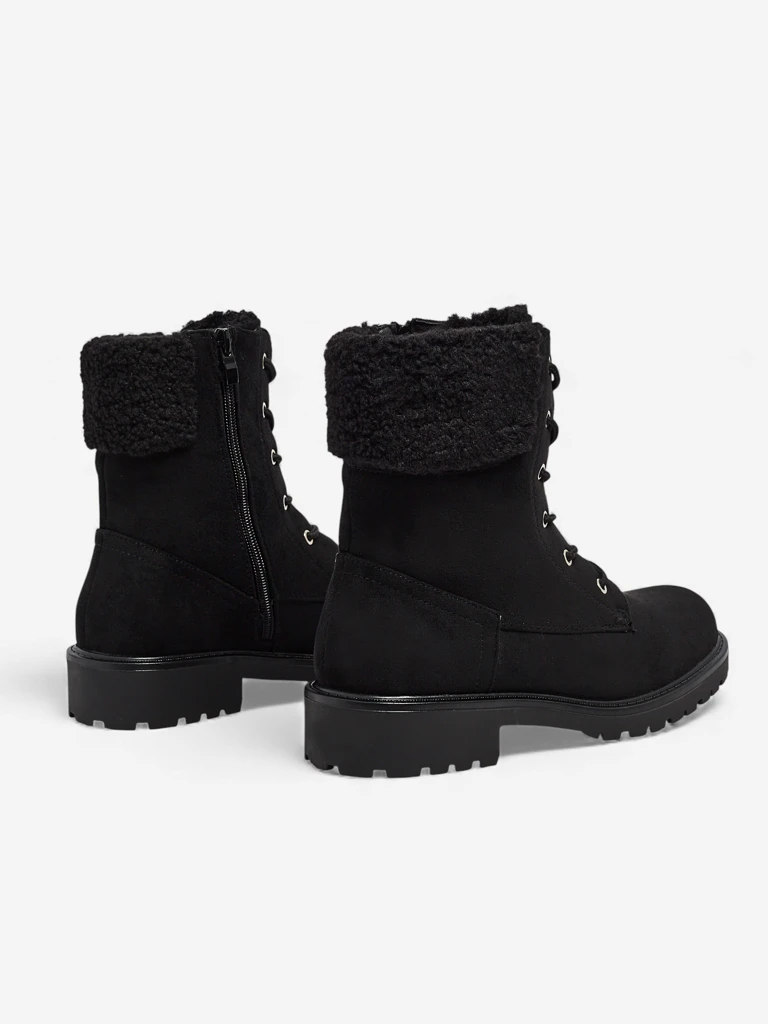 Eco suede laced women's ankle boots Trevolla