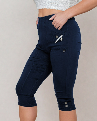 Royalfashion Women's fabric pants 7/8 PLUS SIZE