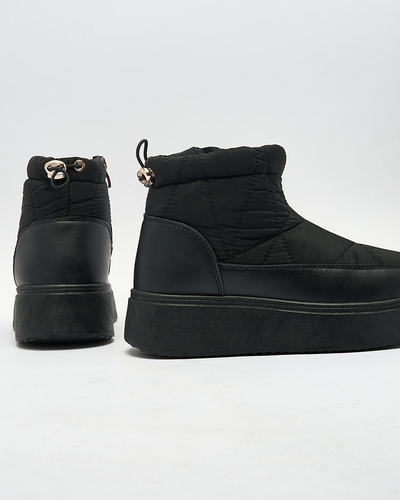 Royalfashion Women's slip-on snow boots in black Armeda