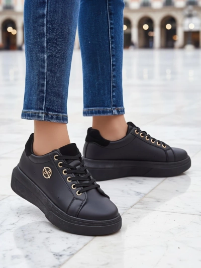 Erato Nero women's platform sneakers made of 5cm eco-leather