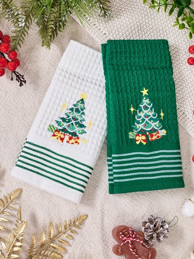 Royalfashion Holiday set of towels Happy New Year