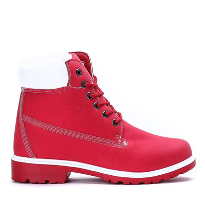Red insulated hiking boots Ellea - Footwear