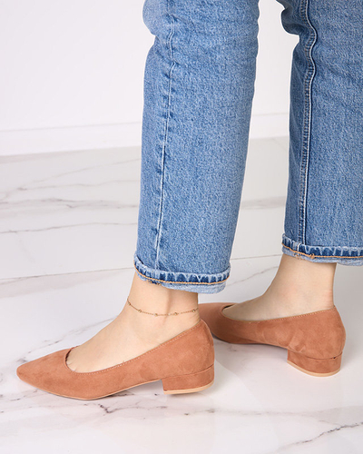 Light brown pumps with flat heels Czinni - Footwear