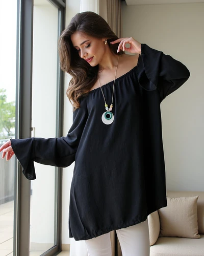 Royalfashion Sieviešu blūze a'la Spāņu ar volāniem