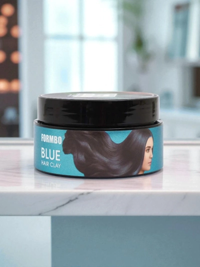 Formbo Azzurro Argus – blue hair clay, Fashion styling