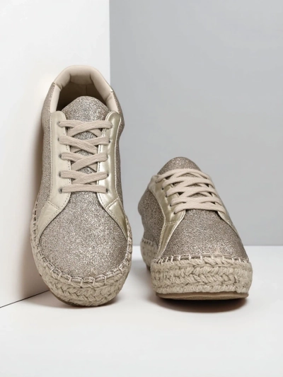 Royalfashion Women's sneakers with glitter Sercele