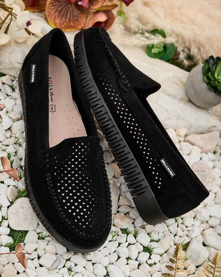 Royalfashion Sieviešu ažūra mokasīni Nafis