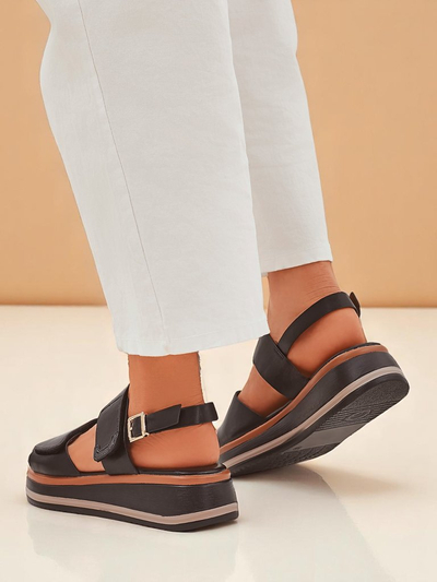 Royal Fashion Women's Thick-Soled Tulip Sandals