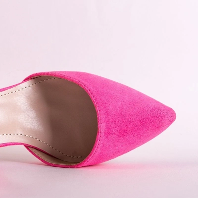 OUTLET Neon pink pumps on the Baressa post - Footwear