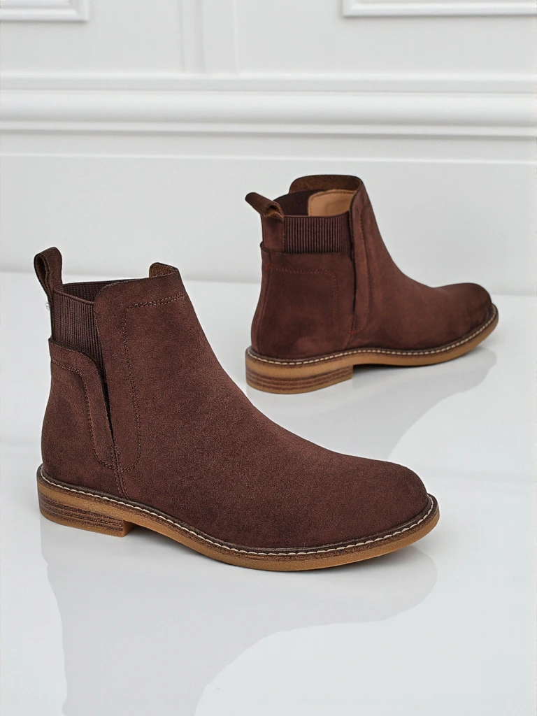 Women's Chelsea-style ankle boots made of eco-suede Veysi