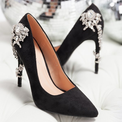 Black stilettos with Gabriel ornament - Footwear 1