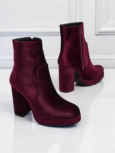 Botas femininas de coluna tipo veludo Miss