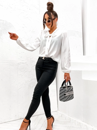 Royalfashion Women's blouse with a bow