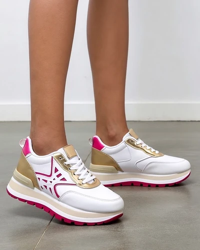 Royalfashion Sieviešu kedas ar mirdzumu Senues