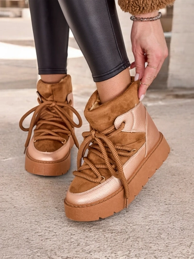 Royalfashion Sieviešu apavi ar mežģītēm sniega apavos Iniuc