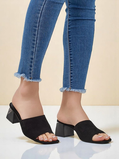 Royalfashion women’s slippers with a decorative heel Vollatie