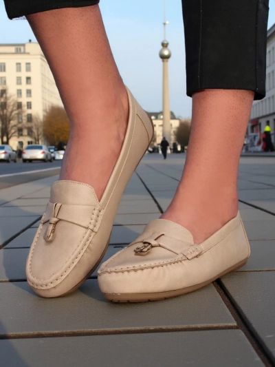 Royalfashion Matte women's moccasins Timmone