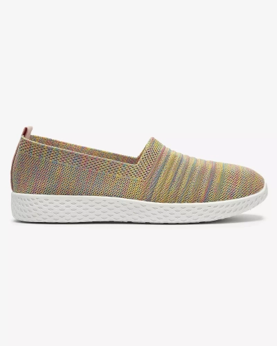 Цветные желтые женские кроссовки Covvu- Footwear