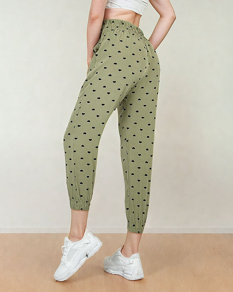 Royalfashion Sieviešu auduma bikses ar sirsniņām