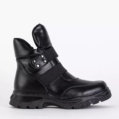 OUTLET Черные детские сапоги с высоким язычком Delgito - Обувь