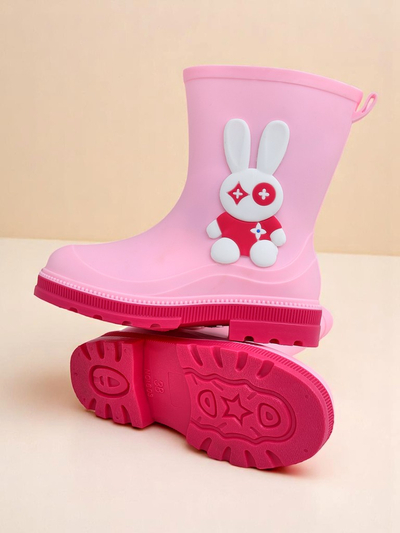Royalfashion Children's Rain Boots with Bunny Splash